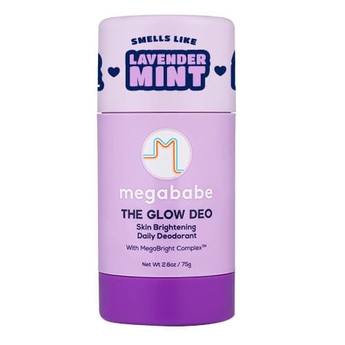Megababe Daily Deodorant - The Glow Deo with 72 hour Odor Protection | Spring Break Essential | Aluminum-Free, All Natural | MegaBright Complex Brightens Skin | 2.6 oz