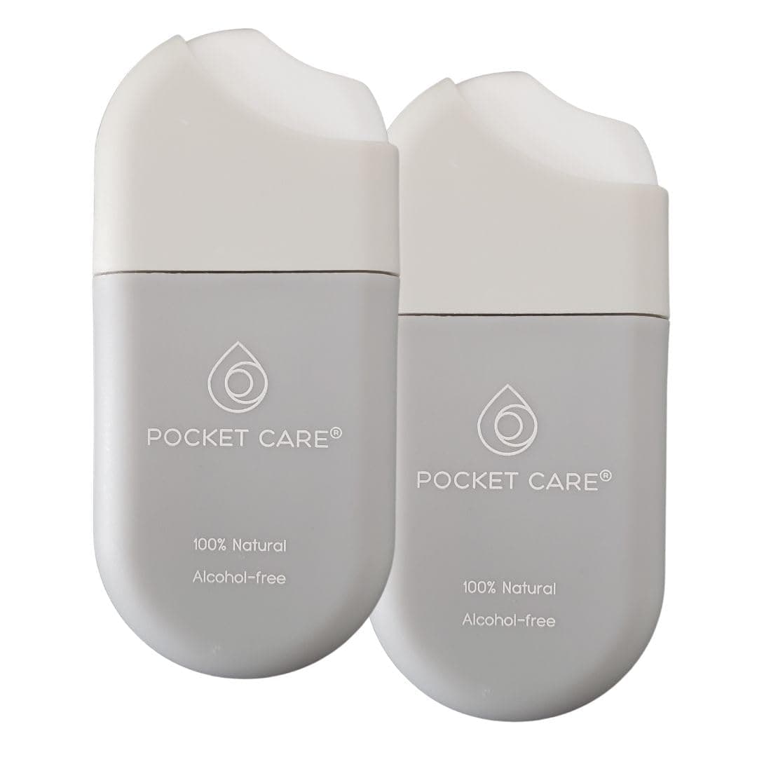 POCKET CARE | 2 Pack Grape Scented Hand sanitizer Spray 15 ml - Spray for Hands | Organic Moisturizing Spray | Travel Size - Travel Accessories | 100% natural