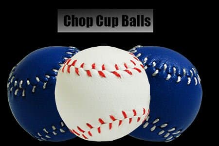 Chop Cup Balls (white, leather, set of 2) by Leo Smesters