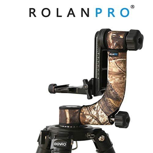 ROLANPRO Personality Tripod Head Camouflage Sleeve/Protective Case for Benro GH-2 GH-2C Wemberley WH-200 Gimbal Head Telephoto Bird Shooting
