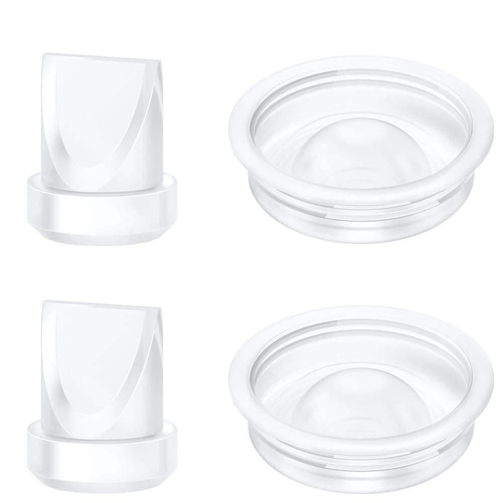 Duckbill Valves and Silicone Diaphragm for Momcozy V2/V1, Breast Pump Replacement Accessories Silicone Duckbill Pump Parts Only for V1/ V2 Pumps 4 Pcs