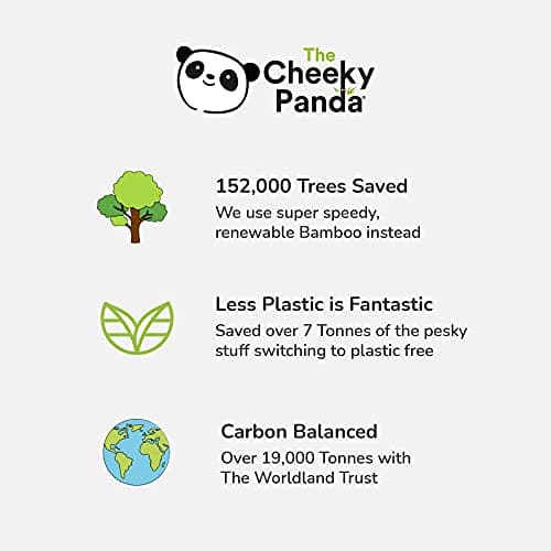 The Cheeky Panda プラスチックフリー 竹製トイレットペーパー45ロール 3層 ソフト 肌に優しい 優れた吸収性 刺激の強い化学物質不使用
