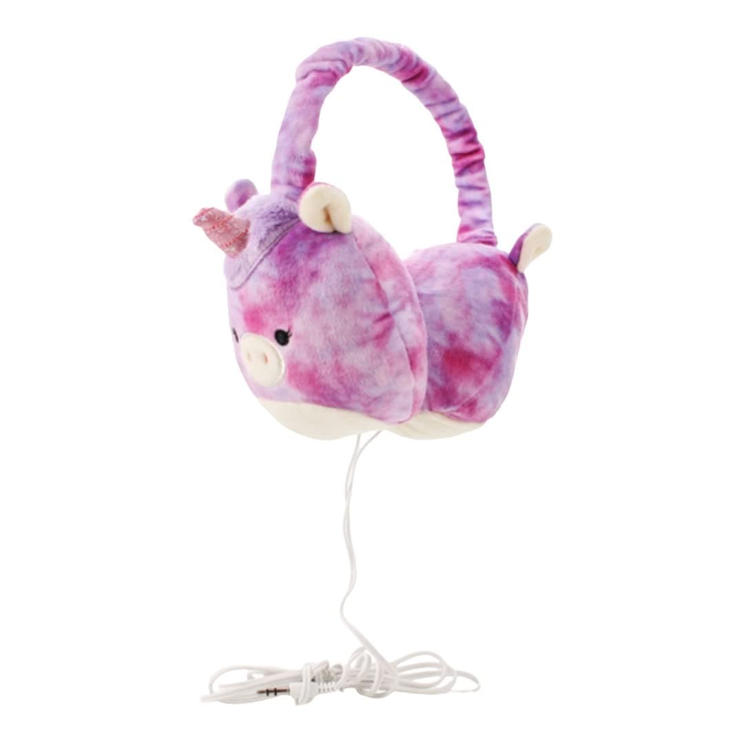 Squishmallows Plush Headphones Aux-in Wired - Choose Cam Winston Hans or Lola (Lola Tie Dye Unicorn)