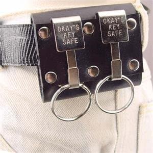 Double Hook Leather Key Holder