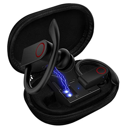 Upgrade Bluetooth KUGIIPA Earbuds 5.0 Bluetooth Headphones with Charging Case,8-10H Playtime Wireless Earbuds, IPX8 Waterproof, CVC Noise-Canceling Headphones with Built-in Microphon for Sports