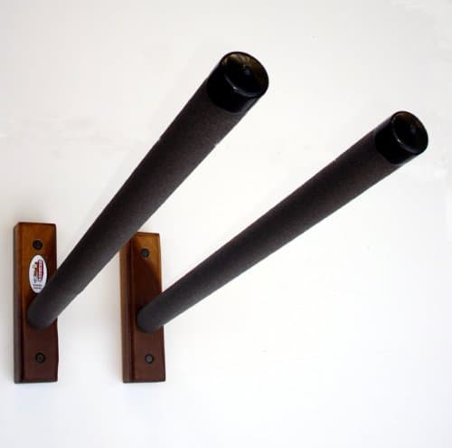 Surfdogz - 1 SUP, Steel Peg / Wood Base Wall Rack Set