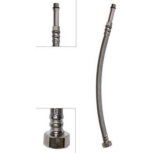 Flexi Flexible Kitchen Basin MonoBloc Tap Connector Hose Pipe 3/8" x M10x1 (1/4") 80cm Length