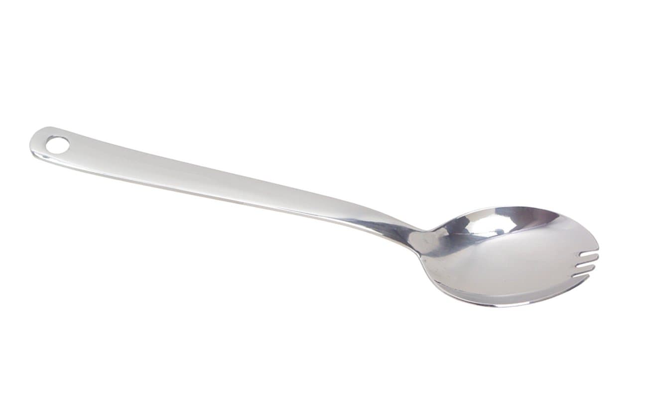 Set of 5 Stainless Steel Long-handle Spoon Fork Forkspoon Cutlery