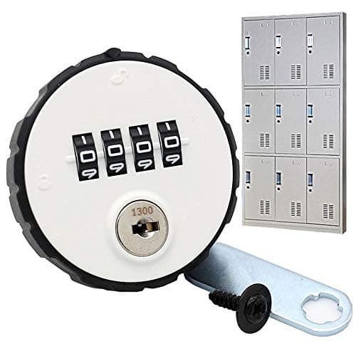 MIONI Combination Cabinet cam Lock 4-Position keyless Drawer Door Gym School Locker, Combination Padlock, with Key Reset