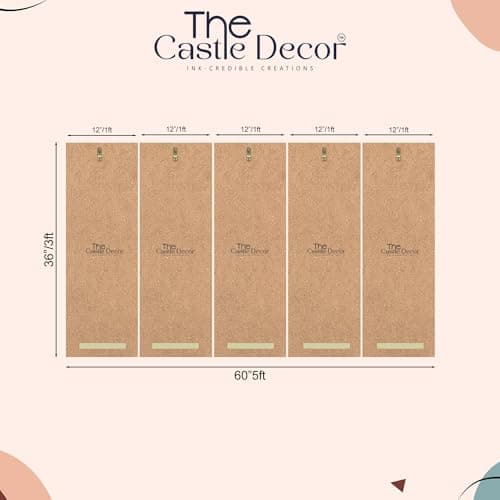 The Castle Decor flower painting with frame Big Size 36x60 Wall art for living room,Bedroom,Drawing room,Hotels-Wooden Framed-727