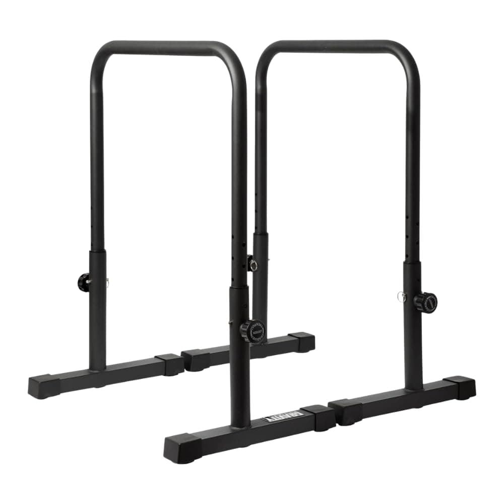 Dip Bars XL - Heavy-duty Parallettes for Calisthenics, Home Gym & Commercial Use - Adjustable 38mm Handles for Dips, Levers, Strength Training, and Gymnastics Training