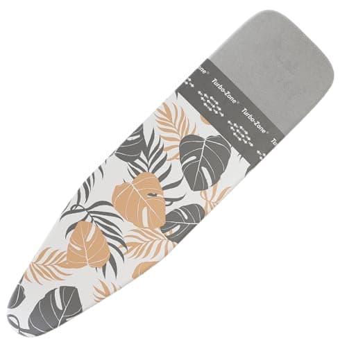 Bartnelli Ironing Board Cover and Pad, Made in Europe with New Patent Technology | 54x15 Iron Board Replacement Cover Featuring Park & Turbo Zone, Scorch Resistant 100% Cotton Thick Layered Top