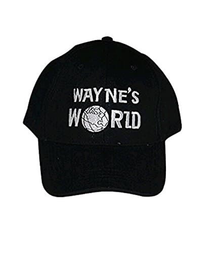 Lanrui Wayne's World Cap Wayne Campbell Black Hat