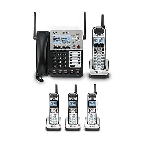 SB67118 / SB67138 SynJ 4-Line Extendable Range Corded-Cordless + (3) SB67108 Cordless Handsets