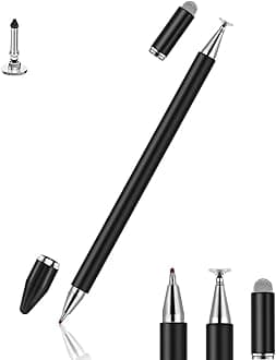 INFOSUN Stylus for iPad, Stylus Magnetic Disc Universal Stylus Pens Touch Screens for Apple/iPhone/iPad pro/Mini/Air/Android/Microsoft/Surface All Capacitive Touch Screens - Black