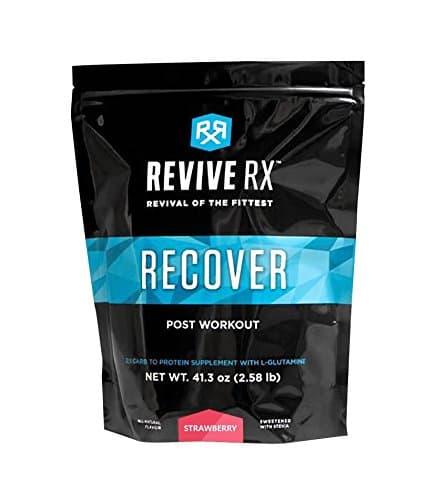 Revive Rx Recover Post Work Out Recovery Carbs, Protein and L-Glutamine 2.45lb Bulk (Strawberry)