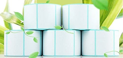 Direct Thermal Labels, 2 X 1 1/5 Inch (50mm X 30mm), White, 1.5-inch Core (40mm) , Permanent Adhesive, Perforations Between Labels, 1000 Per Roll (4 Rolls)