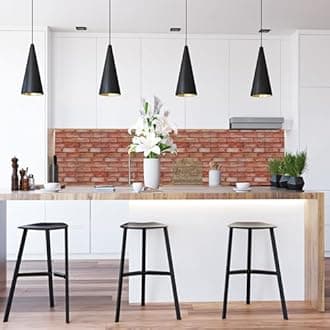 Self Adhesive 3D Wall Panels with Faux Brick Effect - Pack of 20 pcs Covers 99.2sqft (9.2sqm) - Stick On PVC Decorative Cladding 37.79x18.89 in (96x48cm) for Interior Wall Covering - Rustic Red Brown