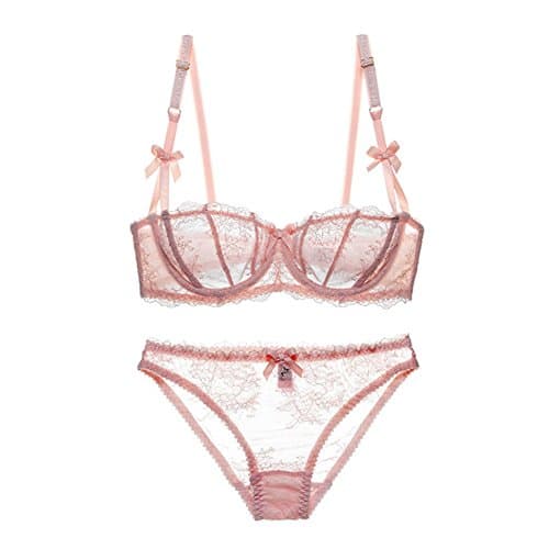 Women's Lumiere Lace Unlined Balconette Bra and Panty Set