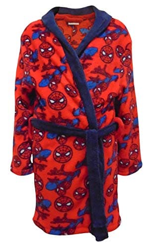 Thingimijigs Spiderman Fleece Feel Boys Dressing Gown 2-3 Years Red