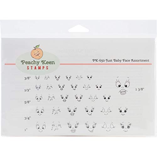 Peachy Keen Stamps Clear Face Assortment 31/Pkg-Just Baby
