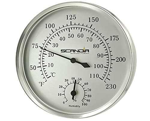 Scandia MFG Sauna & Steam Thermometer/Hygrometer 5"