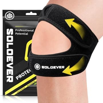 Patella Knee Brace for Knee Pain, Adjustable Patellar Tendon Support Strap, Knee Strap for Running, Meniscus Tear, Arthritis, Tendonitis, Injury Recovery, Men & Women