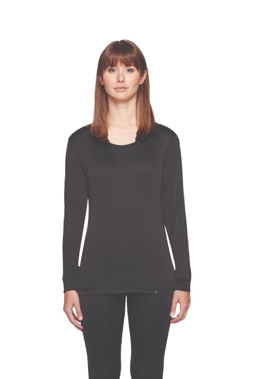 TerramarWomen's Thermasilk Pointelle Scoop