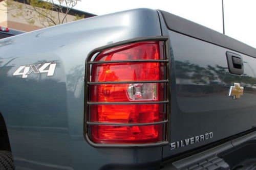 Steelcraft 30320 07-13 CHEVY SILVERADO (New Body Style) TAILLIGHT GUARD BLK Tail Light Guards