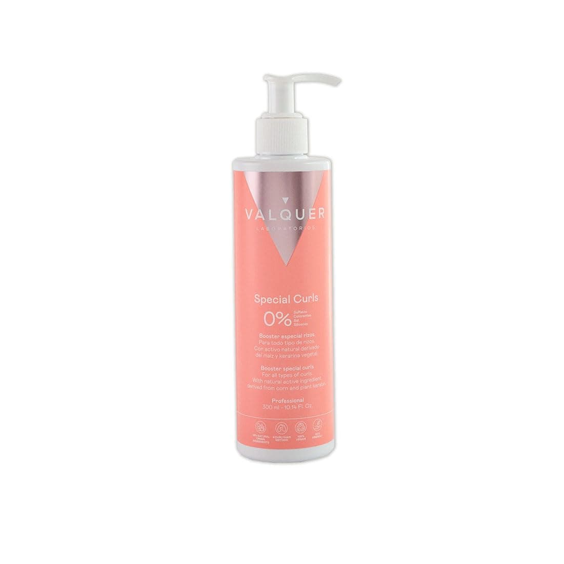 Valquer Booster Special Curls. Defined Curls Activating Gel Treatment for Curly Hair Curly Method. With Vegetable Keratin and Actives derived from Corn. Vegan. 300 ml.