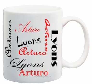 Personalized Coffee Mug (Signature Style)