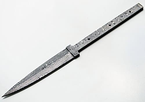 Whole Earth Supply Dagger Boot Knife Blank Making Knives Damascus High Cabon Custom Blade 1095HC Hunting