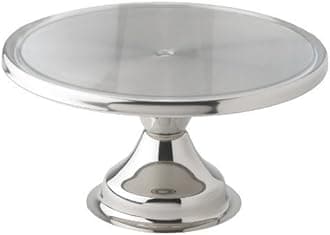 Winco CKS-13 Stainless Steel Round Cake Stand, 13-Inch,Set of 6