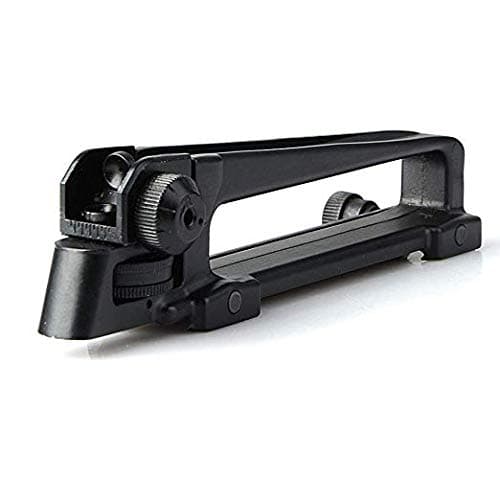 Gexgune .223 with Dual Adjustable Aperture A2 Detachable Carry Handle Rear Sight for Hunting Tactical M4 M16 AR15