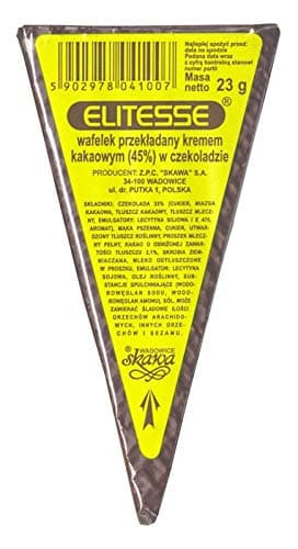 Skawa ELITESSE triangle cocoa wafers covered in chocolate PACK OF 6