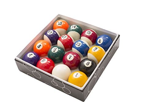 Transcend United 1 1/2 Inch Pool Table Billiard Ball Set Children's Gift Good for 6ft Pool Table