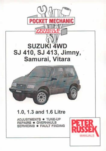 Suzuki 4WD SJ410, SJ413, Jimny, Samurai, Vitari workshop repair manual Paperback