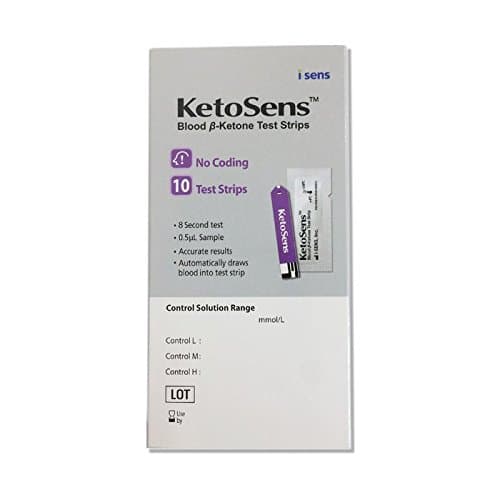 10 Blood Ketone Test Strips