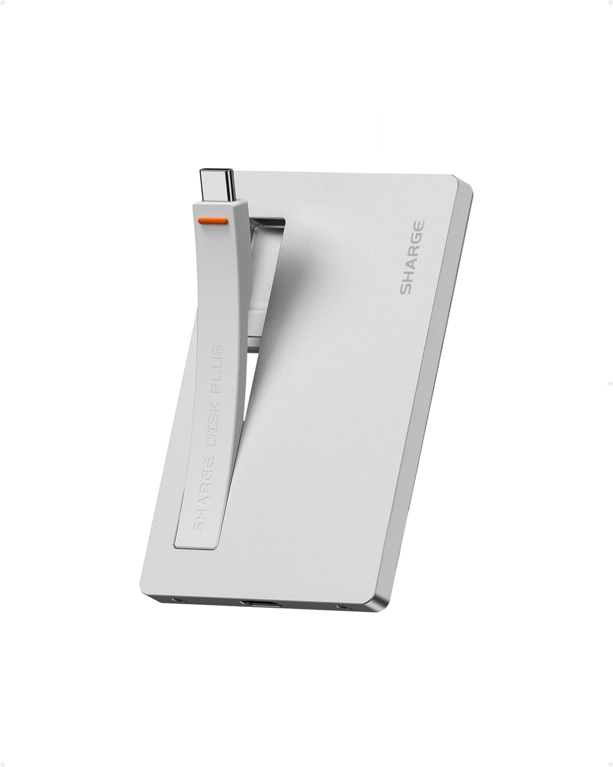 sharge Disk Plus SSD Enclosure M.2 2280 NVMe, World's Thinnest 0.25" Magnetic SSD Enclosure 10Gbps USB C 3.2 Gen2 Aluminum Supports up to 4TB (2230/2242/2280 SSD) for MacBook, iPhone 16 Steam Deck