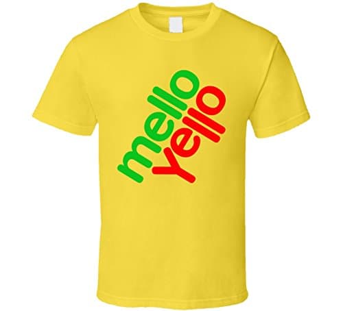 The Village T Shirt Shop80's Retro Mellow Yellow T Shirt