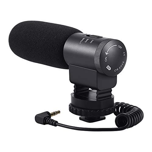 Camcorder Microphone, Photography Interview Shotgun Mic Microphone for Nikon Canon DSLR Camera/DV Camcorder with 3.5mm Jack (Not for Canon T5i,T6)