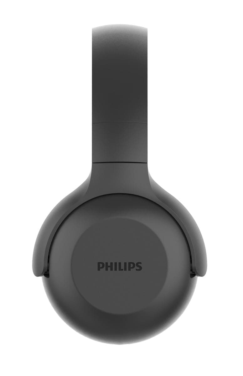 Philips On Ear Headphones UH202BK/00 Bluetooth On Ears (Wireless, 15 hour battery, Soft ear pads, Microphone, Foldable) Black