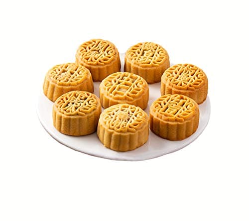 HELENOU666 Mooncake Chinese Traditional Mini-Mooncake Multi-Flavor Mixed Fruit Moon Cake 20pcs for Mid-Autumn Day