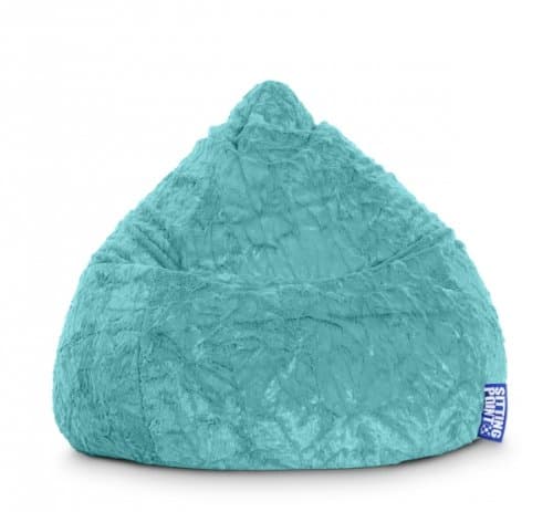 Gouchee Home Fluffy Collection Contemporary Oversized Faux Fur Upholstered Design Bean Bag Chair, Turquoise Jaxx Juniper Outdoor Bean Bag Patio Chair, Navy Stripes FDP SoftScape Dew Drop Bean Bag Chair with Supportive High-Back Design, for Kids, Teens and Adults, Alternative Seating for Dorms, Schools, Libraries, Daycares or Home - Contemporary Bean Bag Chairs by Brown Sales - Giant Adult Sized Baseball Style Vinyl Bean Bag Chairs Perfect for Gaming and Dorm Rooms {Blue} Majestic Home Goods Classic Bean Bag Chair - Chevron Giant Classic Bean Bags for Small Adults and Kids (28 x 28 x 22 Inches) (Black)