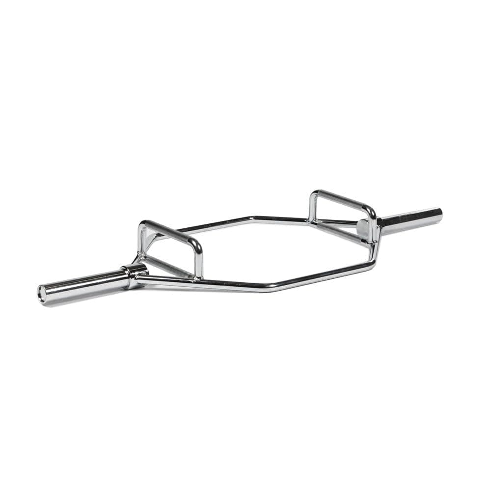 Hex Trap Bar, Olympic Weightlifting Barbell, Rated 500 LB, Knurled Grips, Reduces Wrist, Back & Shoulder Strain During Deadlifts, Shrugs, Pulls, Bent Over Rows, Squat Jumps