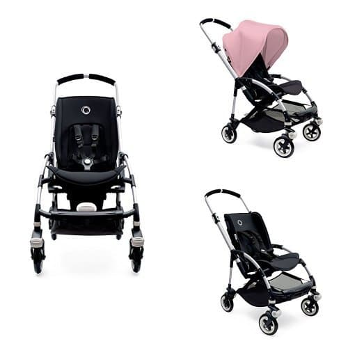 Bugaboo Bee3 Stroller - Soft Pink - Black - Aluminum