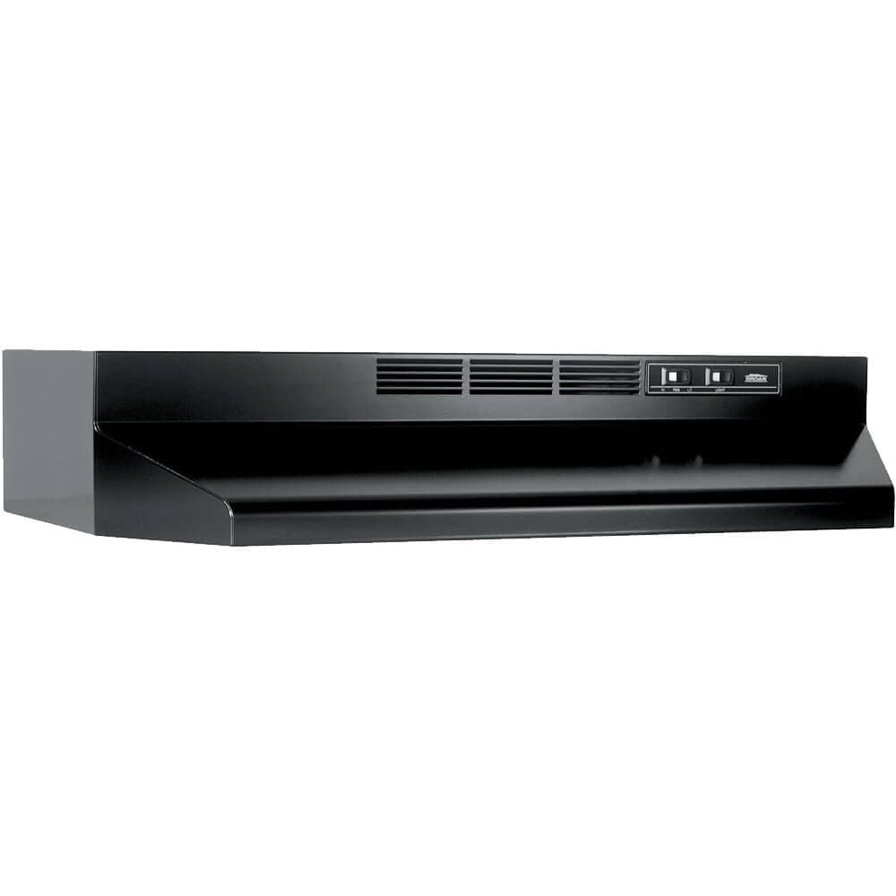 413023 Ductless Range Hood Insert with Light, Exhaust Fan for Under Cabinet, 30-Inch, Black