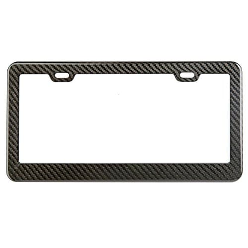 Carbon Fiber License Plate Frame (Gloss-Black)