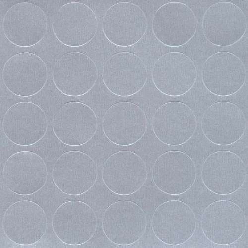 Self adhesive decorative screw cover caps 14mm - 25 pcs (978 Aluminium)