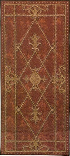 Edinburgh Scroll | Woven Tapestry Wall Art Hanging | Castle Door Scrollwork | 100% Cotton USA Size 57x26